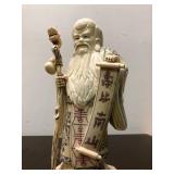 Large Vintage Hand Carved Chinese Bone Figure #3
