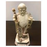 Large Vintage Hand Carved Chinese Bone Figure #3