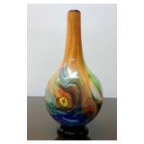 Beautiful LARGE Hand-Blown Art Glass Vase