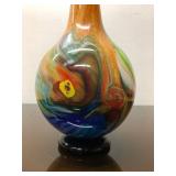 Beautiful LARGE Hand-Blown Art Glass Vase