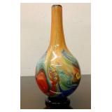 Beautiful LARGE Hand-Blown Art Glass Vase