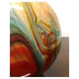 Beautiful LARGE Hand-Blown Art Glass Vase