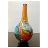 Beautiful LARGE Hand-Blown Art Glass Vase