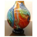 Beautiful LARGE Hand-Blown Art Glass Vase