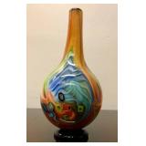 Beautiful LARGE Hand-Blown Art Glass Vase