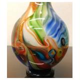 Beautiful LARGE Hand-Blown Art Glass Vase