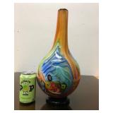 Beautiful LARGE Hand-Blown Art Glass Vase