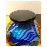 Beautiful LARGE Hand-Blown Art Glass Vase