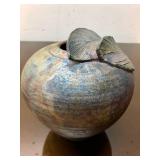 Very Nice Signed Raku Art Pottery Vase by John Clayton