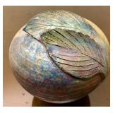 Very Nice Signed Raku Art Pottery Vase by John Clayton