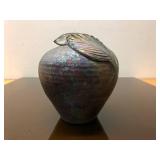 Very Nice Signed Raku Art Pottery Vase by John Clayton