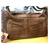 Lot of 6 Brand New Piel Leather Handbags/Purses