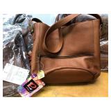 Lot of 6 Brand New Piel Leather Handbags/Purses