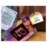 Lot of 6 Brand New Piel Leather Handbags/Purses