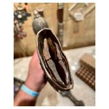 Early Ornate Silver Mounted Yemeni Khanjar or Janbiya Dagger w/Scabbard -