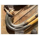 Early Antique Moroccan Jambiya Sword w/Sheath