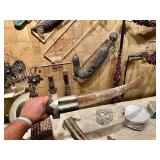Early Antique Moroccan Jambiya Sword w/Sheath