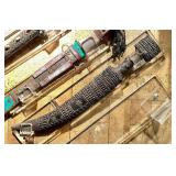 Early Antique Silver Mounted Khanjar Dagger w/Sheath - Eastern Turkey / Kurdish