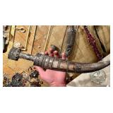 Early Antique Silver Mounted Khanjar Dagger w/Sheath - Eastern Turkey / Kurdish