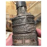 Early Antique Silver Mounted Khanjar Dagger w/Sheath - Eastern Turkey / Kurdish