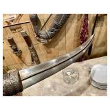 Early Antique Silver Mounted Khanjar Dagger w/Sheath - Eastern Turkey / Kurdish