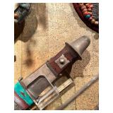 Large Old Ornate Tuareg Berber Dagger w/Sheath