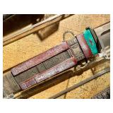 Large Old Ornate Tuareg Berber Dagger w/Sheath