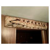 Outstanding Old Papua New Guinea Large Carved Story Board