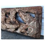 Outstanding Old Papua New Guinea Large Carved Story Board