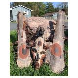 Important Old Papua New Guinea Sepik River Tribal Used Canoe Prow Shield