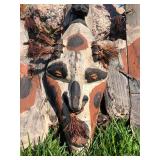 Important Old Papua New Guinea Sepik River Tribal Used Canoe Prow Shield