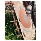 Important Old Papua New Guinea Sepik River Tribal Used Canoe Prow Shield