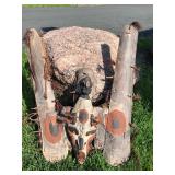 Important Old Papua New Guinea Sepik River Tribal Used Canoe Prow Shield