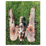 Important Old Papua New Guinea Sepik River Tribal Used Canoe Prow Shield