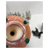 Exceptional LARGE Mid Century Signed Art Pottery Complete Chess Set by Alfaraz Pottery