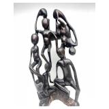 Excellent Large Vintage Carved Hardwood Makonde Spirit Sculpture #1