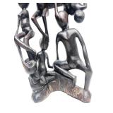 Excellent Large Vintage Carved Hardwood Makonde Spirit Sculpture #1