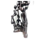 Excellent Large Vintage Carved Hardwood Makonde Spirit Sculpture #1