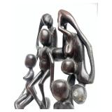 Excellent Large Vintage Carved Hardwood Makonde Spirit Sculpture #1