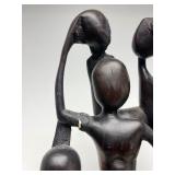 Excellent Large Vintage Carved Hardwood Makonde Spirit Sculpture #1