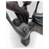 Excellent Large Vintage Carved Hardwood Makonde Spirit Sculpture #1