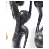 Excellent Large Vintage Carved Hardwood Makonde Spirit Sculpture #1