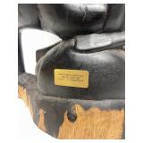 Excellent Large Vintage Carved Hardwood Makonde Spirit Sculpture #1