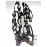 Excellent Large Vintage Carved Hardwood Makonde Spirit Sculpture #1