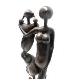 Excellent Large Vintage Carved Hardwood Makonde Spirit Sculpture #2