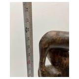 Excellent Large Vintage Carved Hardwood Makonde Spirit Sculpture #3