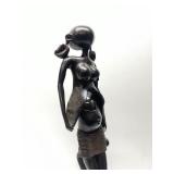 Excellent Large Vintage Carved Hardwood Makonde Spirit Sculpture #4