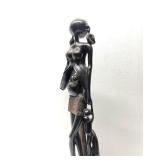 Excellent Large Vintage Carved Hardwood Makonde Spirit Sculpture #4