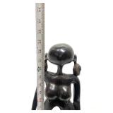 Excellent Large Vintage Carved Hardwood Makonde Spirit Sculpture #4