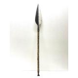 Large Vintage African Spear w/ Snakeskin #2